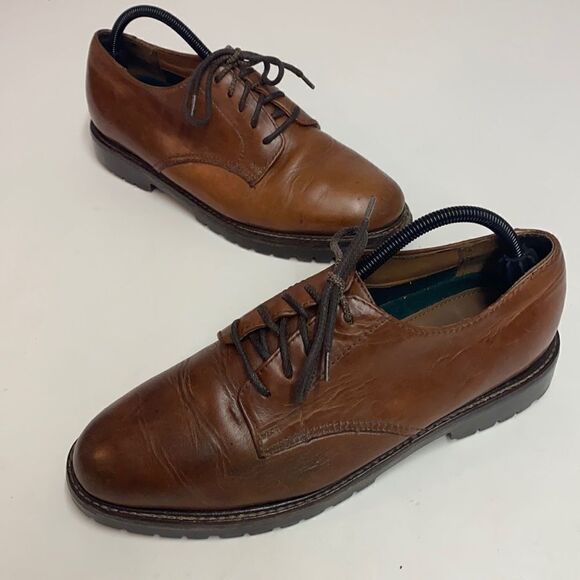 Polo Ralph Lauren Brown Oxford‎ Shoes size 10 B28 main image 5